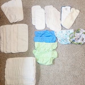 Assorted cloth diaper extras